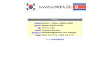 Tablet Screenshot of korea.cz